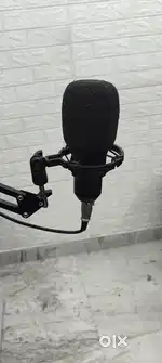 BM-800 Condenser Mic with Arm Stand & Pop Filter Mic