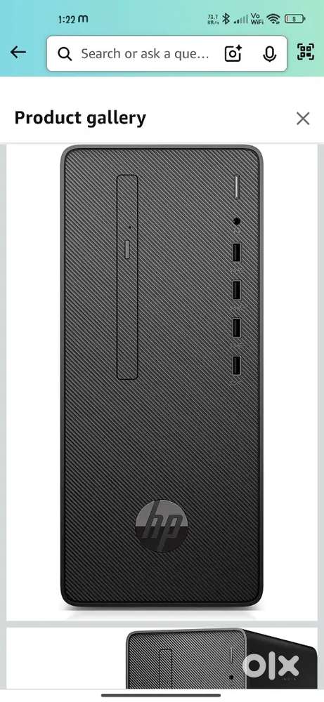 I3 8th Gen Hp Branded Desktop And Lenovo 24 inch New Ips Led