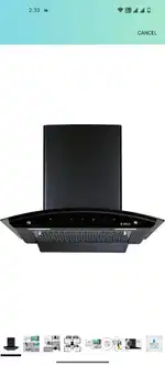 Elica 60cm 1200 m3/hr Filterless Autoclean Kitchen Chimney