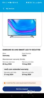 Samsung 65 inch LED TV