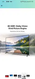 43 inch O led tv smart Android ultra hd sound bar Alexa 1335