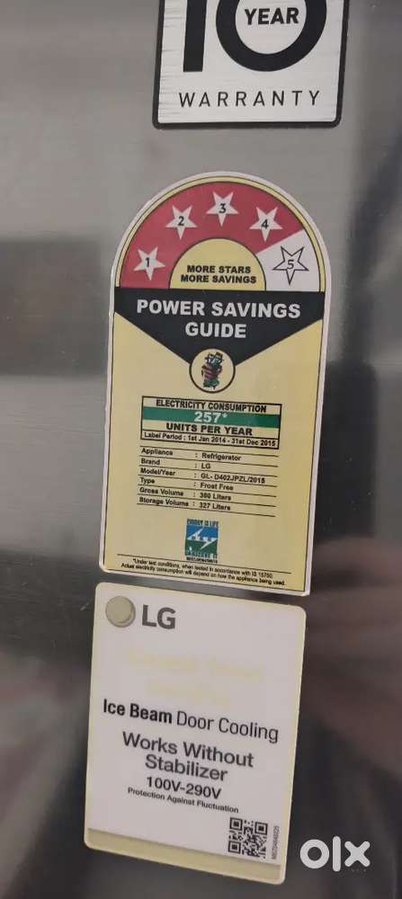 Refrigerator LG 360 lt.