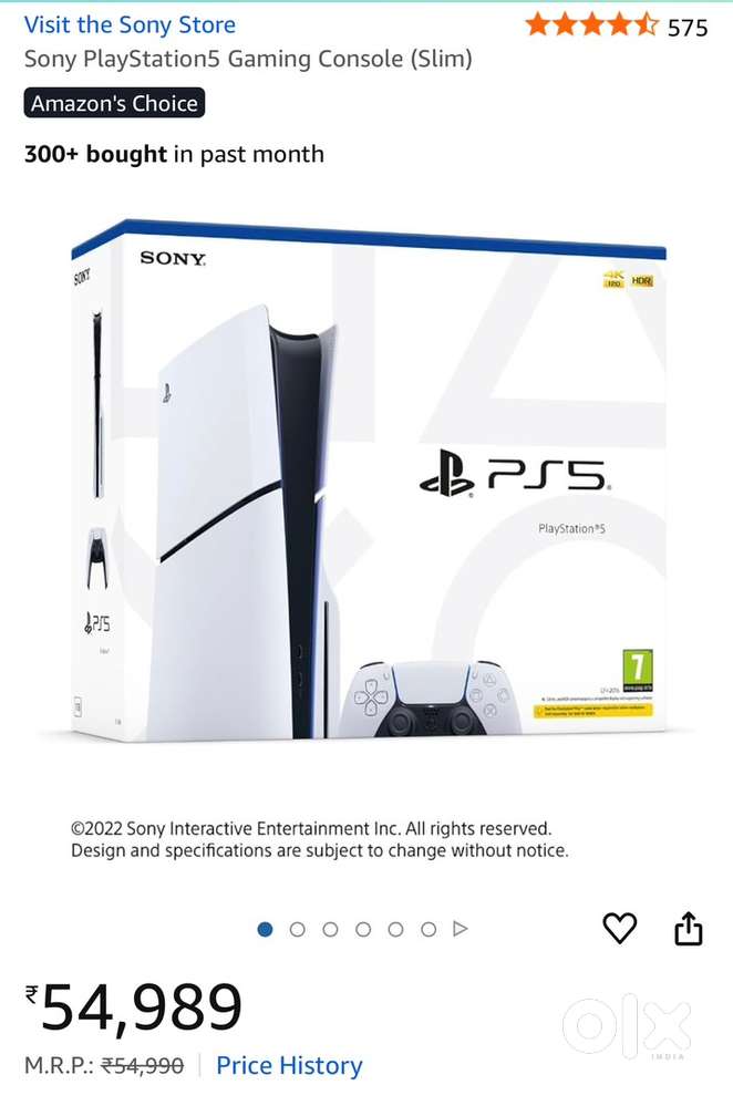 PlayStation 5 – Rarely Used  Like Brand New  ₹40,000