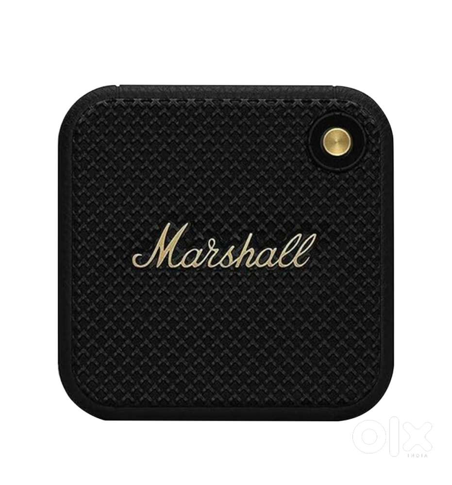 Marshall Portable Bluetooth Speaker (Willen, 10W, Black, Brass)