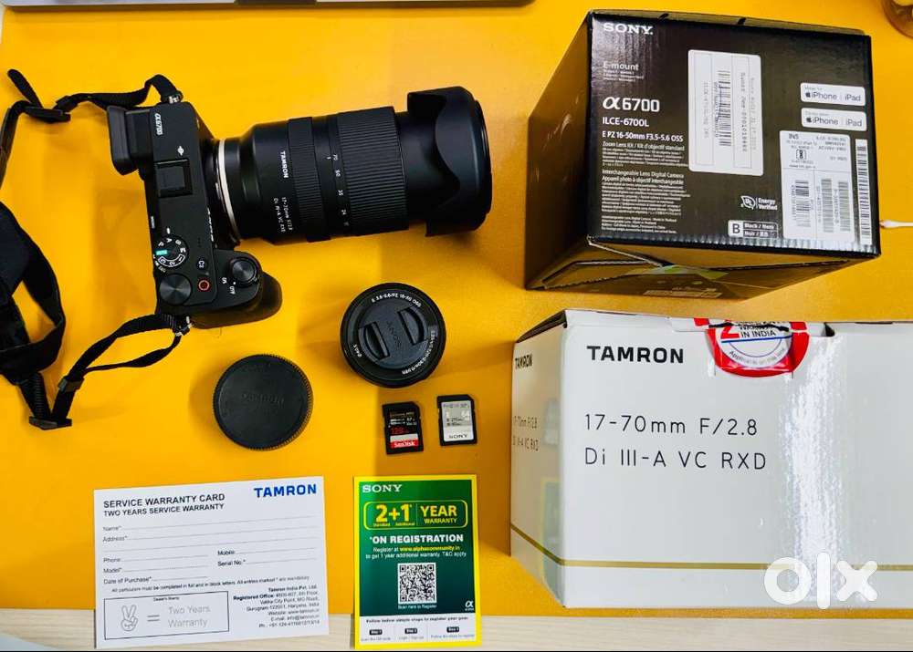Sony A6700L Camera with Tamron Lens (Just 2 months old)