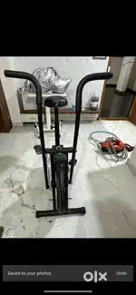 Air bike exercise cycle