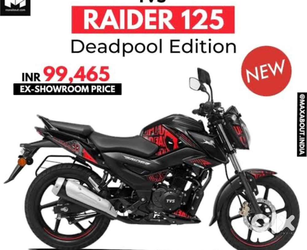 Tvs raider 125 SSE edition ( deadpool)