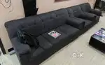 Fabric Gray Sofa (3+1+1) mint condition