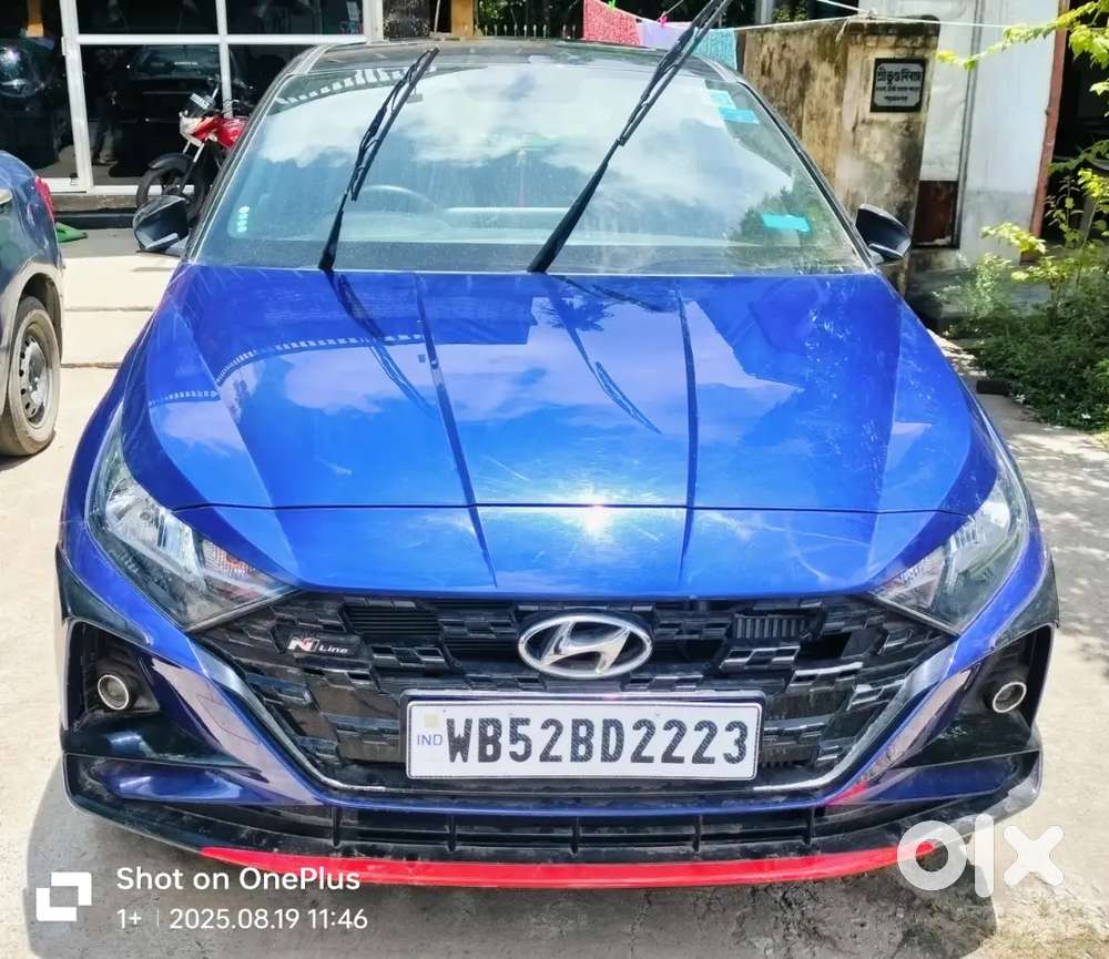 Hyundai i20 N line n6 imt duel tone blue+Black 
With- sunroof