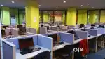 65seats furnished Office with cabin conference hall ac backup for rent