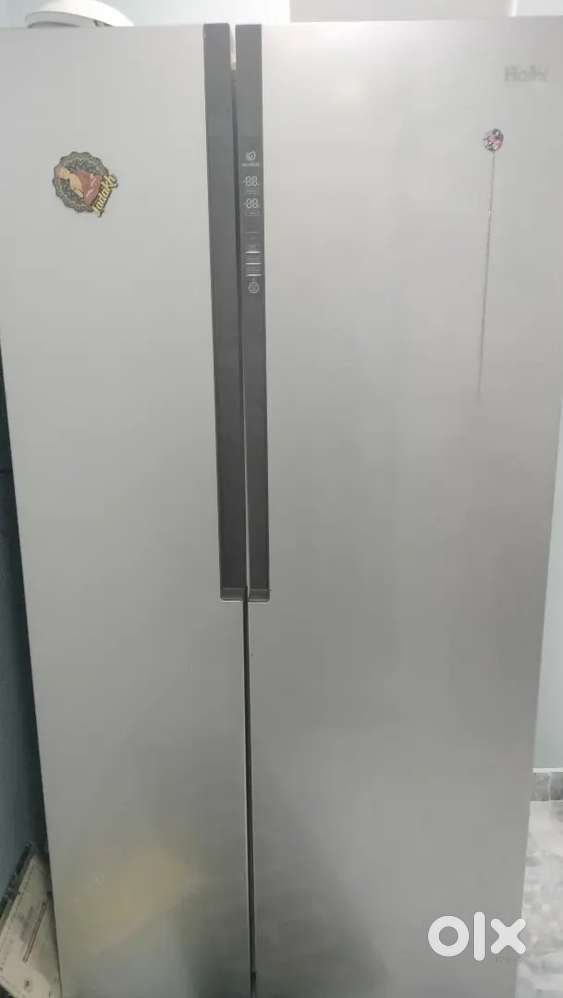 Like new Haier fridge side by side
