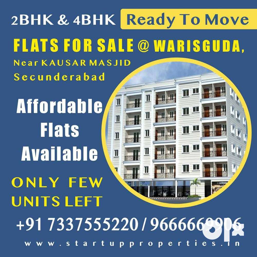 924sft / 2BHk, Ready to Move in, Flats for Sale @warasiguda, Secundera