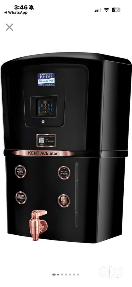 KENT RO UV UF alkaline copper tds controller Water purifier