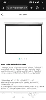 Grandview CN-m11200 Motorised Projector Screen 16:9