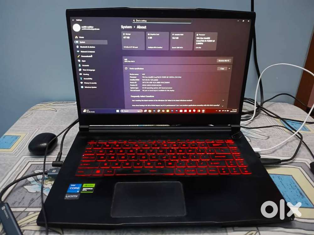 MSI GF63 Intel Core i5 11th  Gen 11260H
