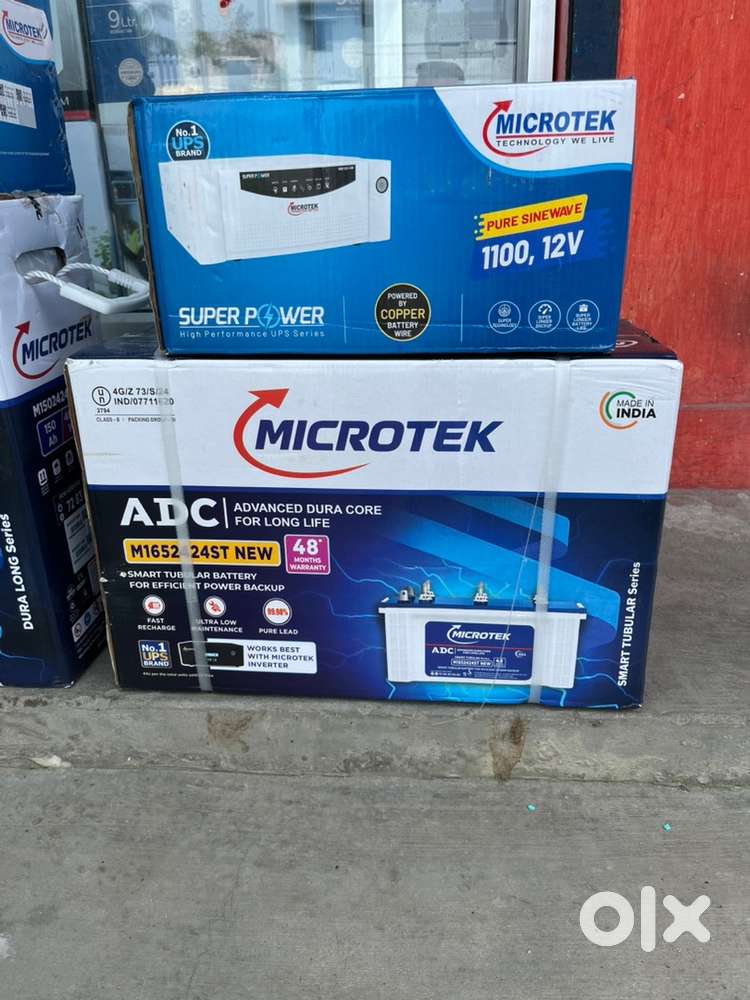 New year offer 1100va + 100ah microtek inverter microtek battery