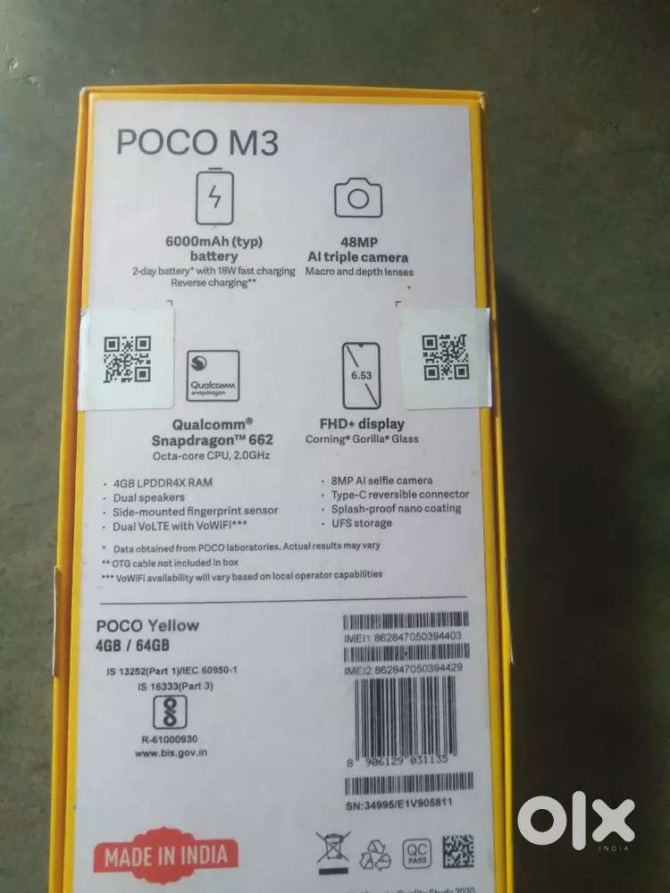 Poco m3=4/64 only xchange