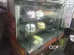 Cake and sweet dish counter fridge