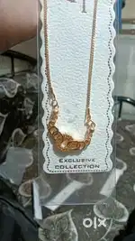 Stylish Single Line Mangalsutra with Stone Pendant