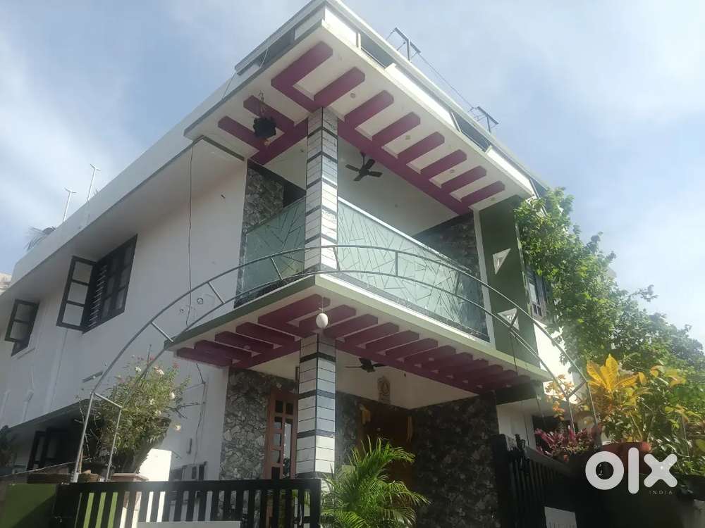 2 bhk semi - furnished first floor house for rent only family.
