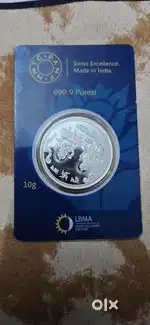 SILVER COIN 10 G MMTC PAMP BRANDED TRUSTED