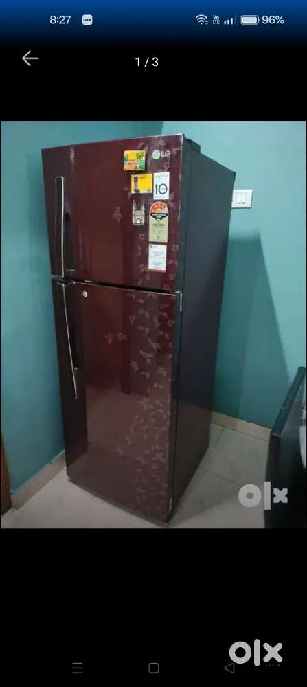 LG double door fridge 285 litres in top condition