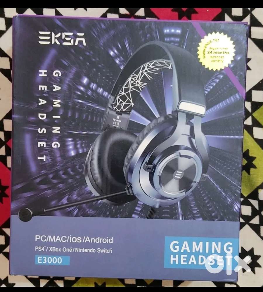 Unused Eksa E3000 Gaming Wired On Ear Headphones With Mic