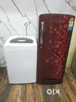 Samsung single door refrigerator and lg top load washing machine $