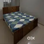 Queen size cot with bed