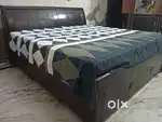 double bed without mattresses