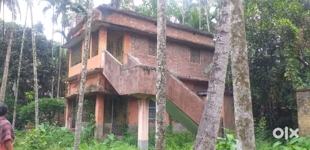 4.5 acres land with a house.