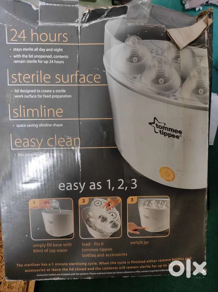 Electric sterliser for baby bottlee