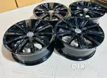 15” polo glossy metallic black in new condition set of 4 available