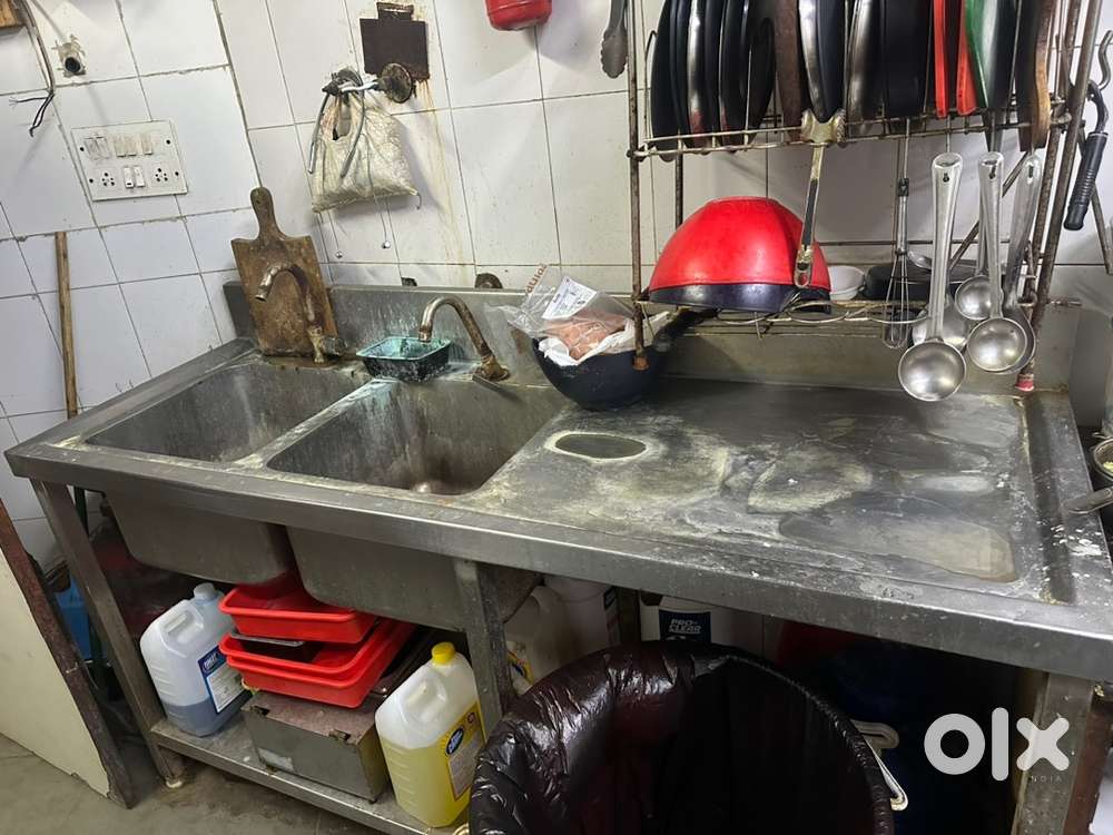Gas Pizza oven, freezer and dining tables chairs for cafe