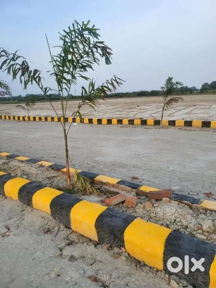 बैंक लोन केसाथ प्लॉट राजधानी लखनऊ में न्यू साइट में गब्बर ढाबा से पहले