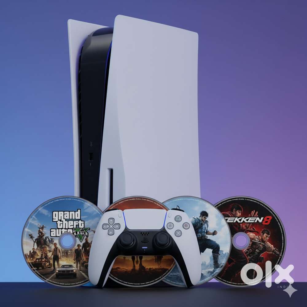 Playstation5 with 3 game disc and 6 months deluxe premium membership