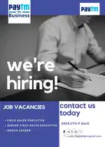 Field exicutive/ senior field exicutive/ Group leader