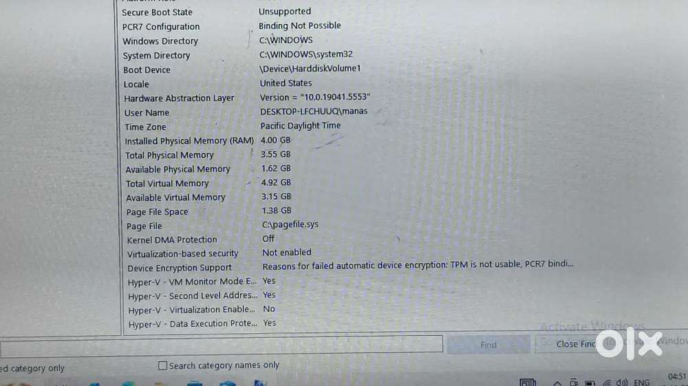 Lenovo e49 laptop in  good condition