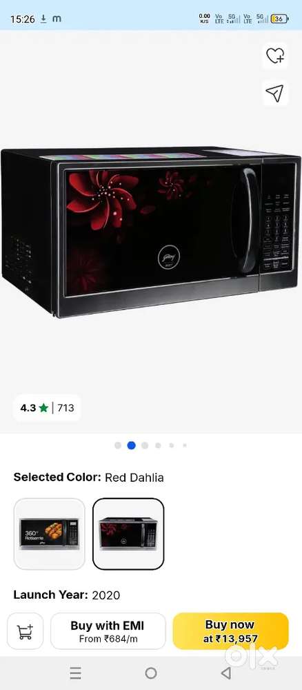 Godrej microwave oven