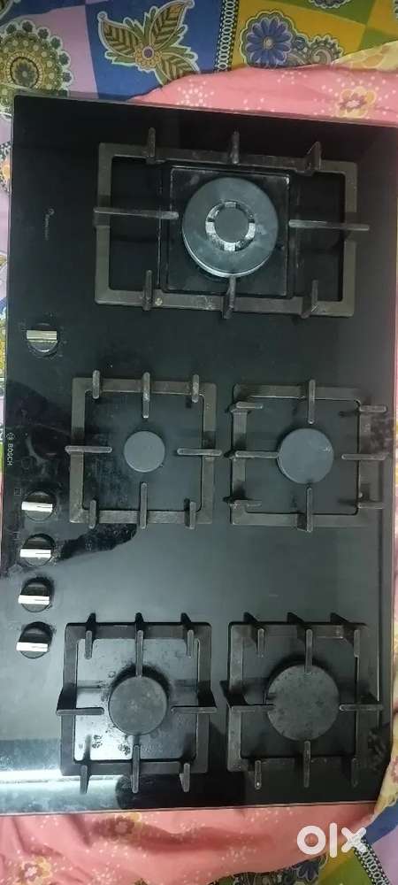 5 burner auto ignition gas hob