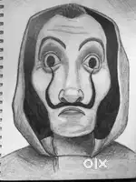 Money heist mask sketch