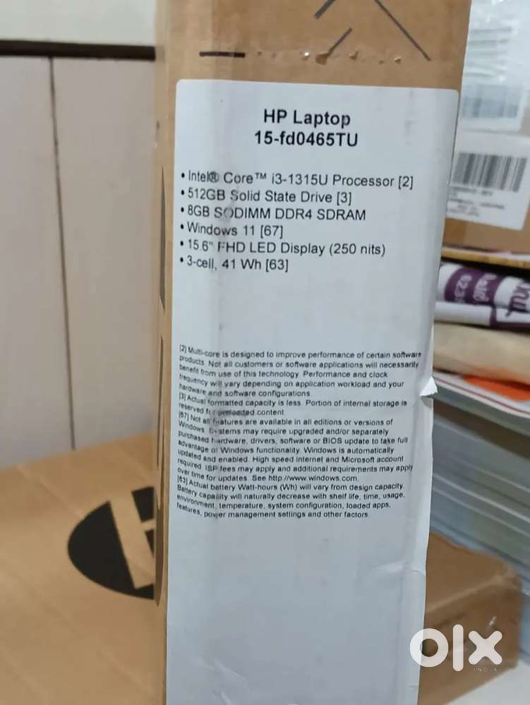 HP Laptop model:- 15-fd0465TU