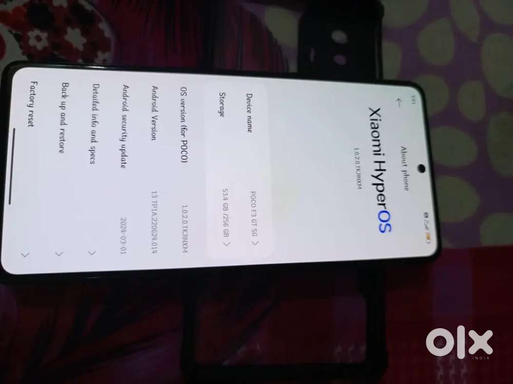 poco f3 gt 5G 8+8/256 exchange