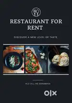 220sqft fully furnished running restaurant for rent in Patia