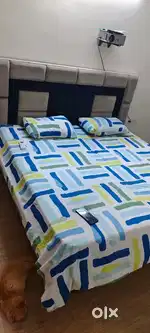 Double bed with storage