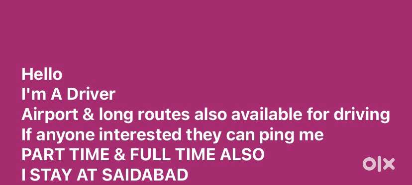 Im A proffessional car driver