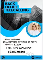 BACK OFFICE TELECALLINGG