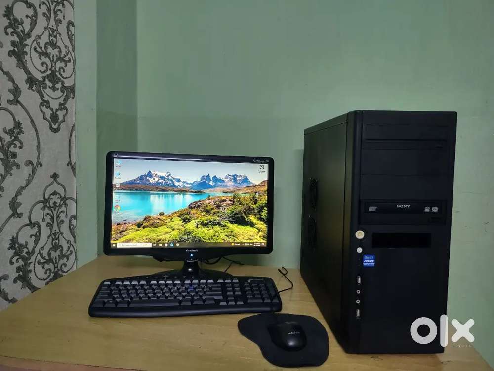 Custom-built full desktop setup with dedicated GPU for sale.