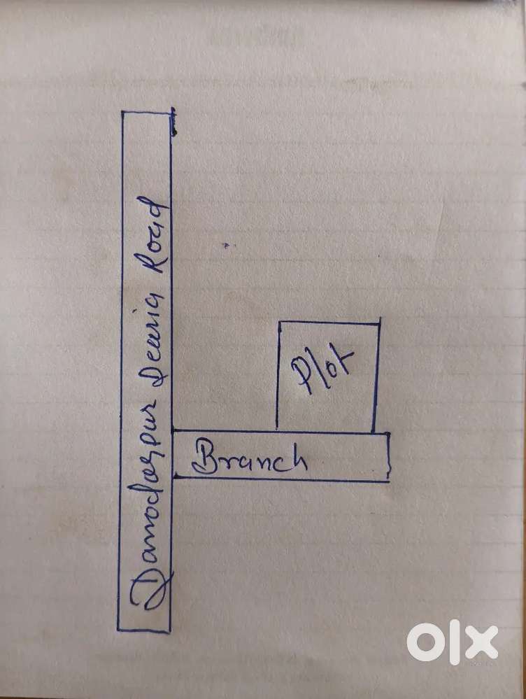 दामोदरपुर मैन रोड से 100 मिटर ब्रांच रोड 1 कट्ठा