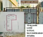 LAND:-70.Sq.Yards. Sale YAlPRAL.SECUNDERABADl less cost